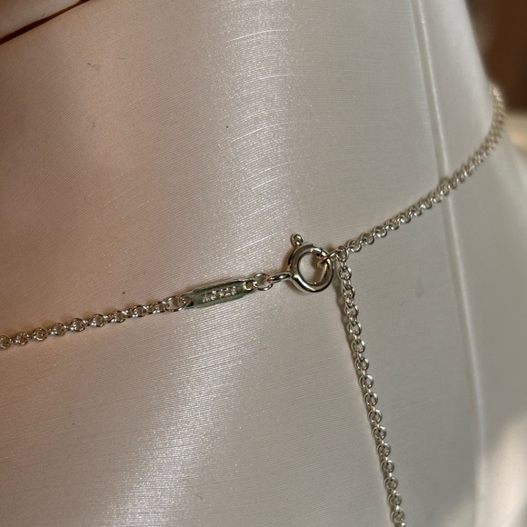 NWT Tiffany & Co. Blue Splash Oval Tag Mixed Bead Chain Necklace 36 Inches - Picture 10 of 11